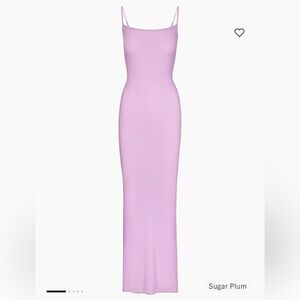SKIMS Soft Lounge Long Slip Dress Sugar Plum Maxi Length Size Large NWT